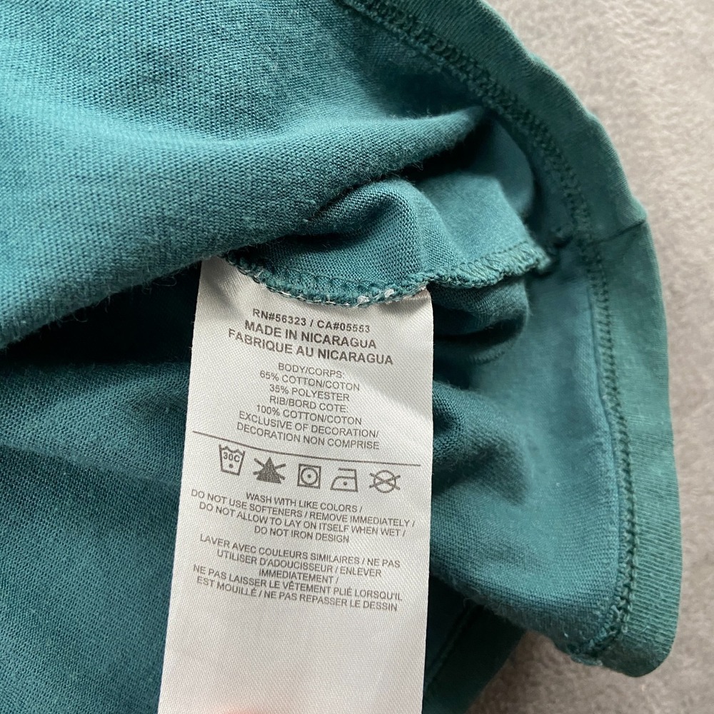 Nike Athletic T Shirt Sz Small Teal Dri Fit Cotton Sweat Wicking Crew Neck - Picture 6 of 10